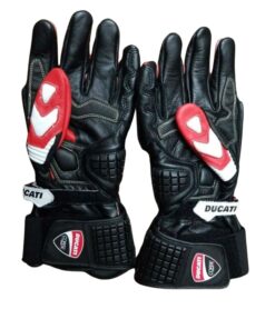 DUCATI MotorBike Racing Leather Gloves